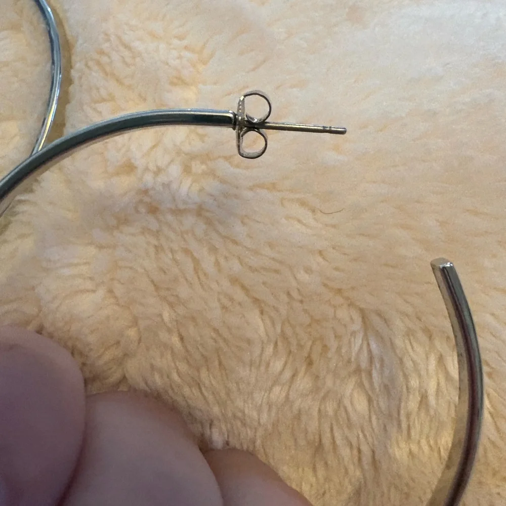 Elegant Silver Hoop Earrings